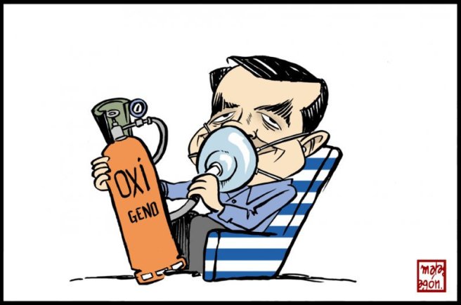 Tsipras, oxígeno